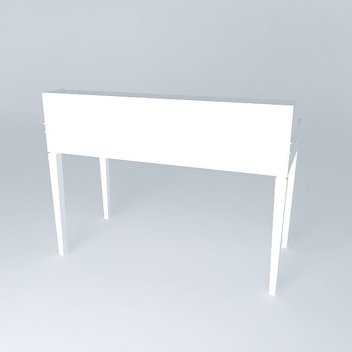 Desk table Free 3D model_1