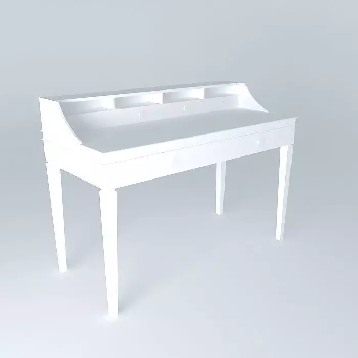 Desk table Free 3D model_0