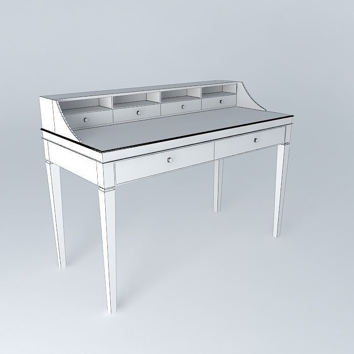 Desk table Free 3D model_3
