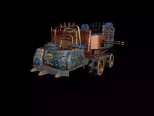  car crazy Low-poly 3D model
