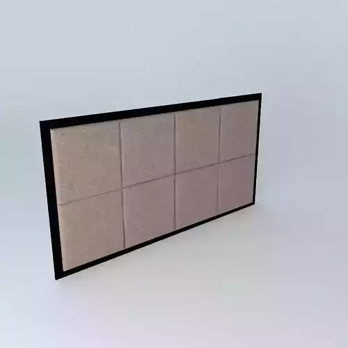 Padded headboard Free 3D model