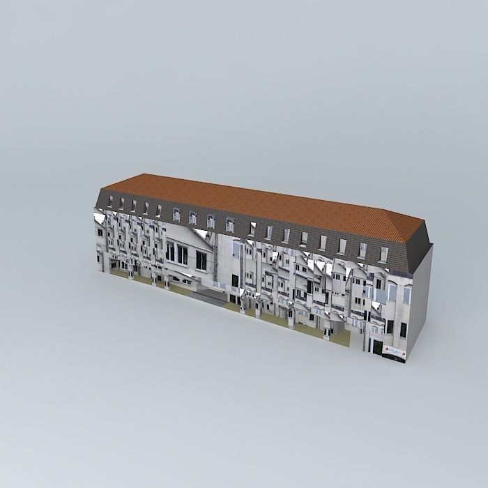 Chasseigne building Free 3D model_1