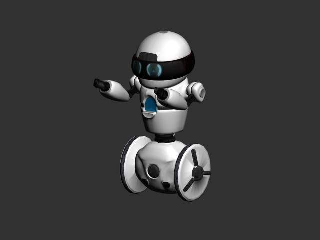 Robot Mip Low-poly 3D model_3