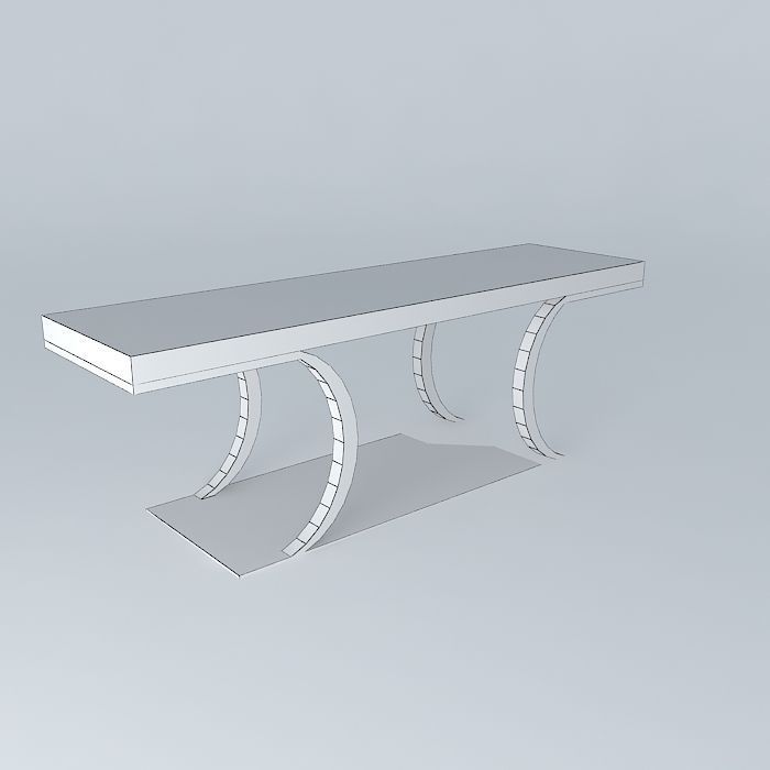 showcase console Free 3D model_3