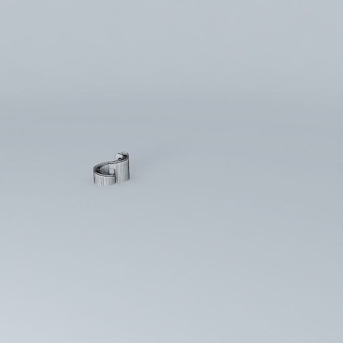 silver ring Free 3D model_3