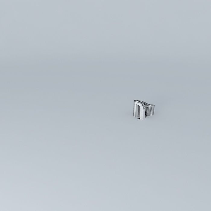 silver ring Free 3D model_4