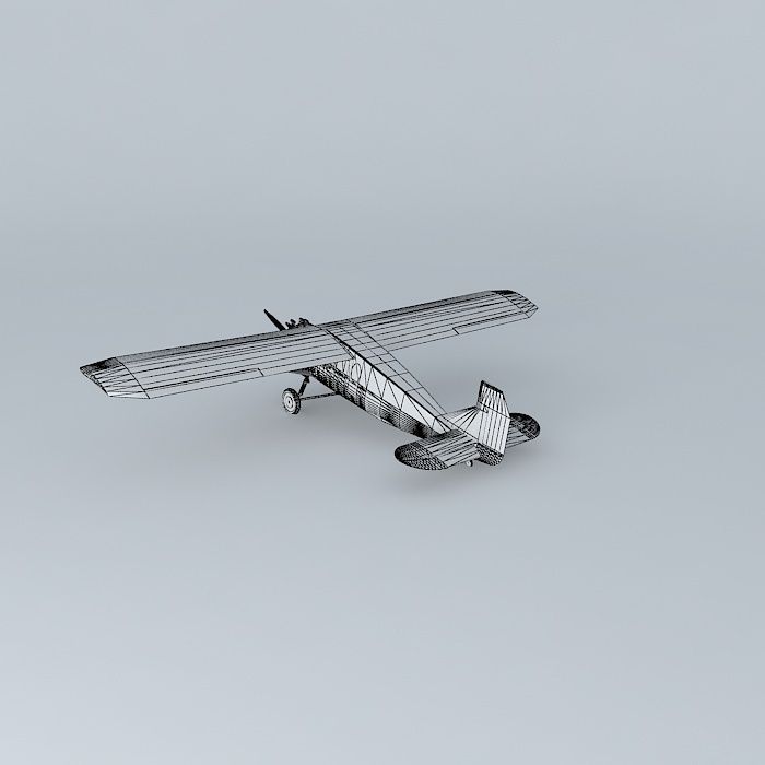 Wright Bellanca Free 3D model_4