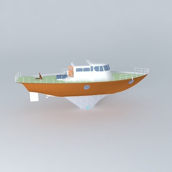 3D single hull Free 3D model_2