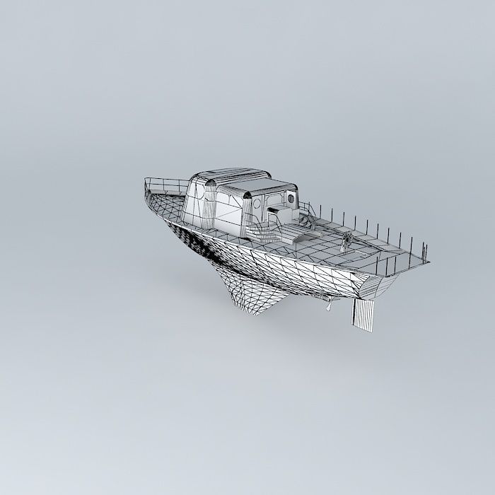 3D single hull Free 3D model_3