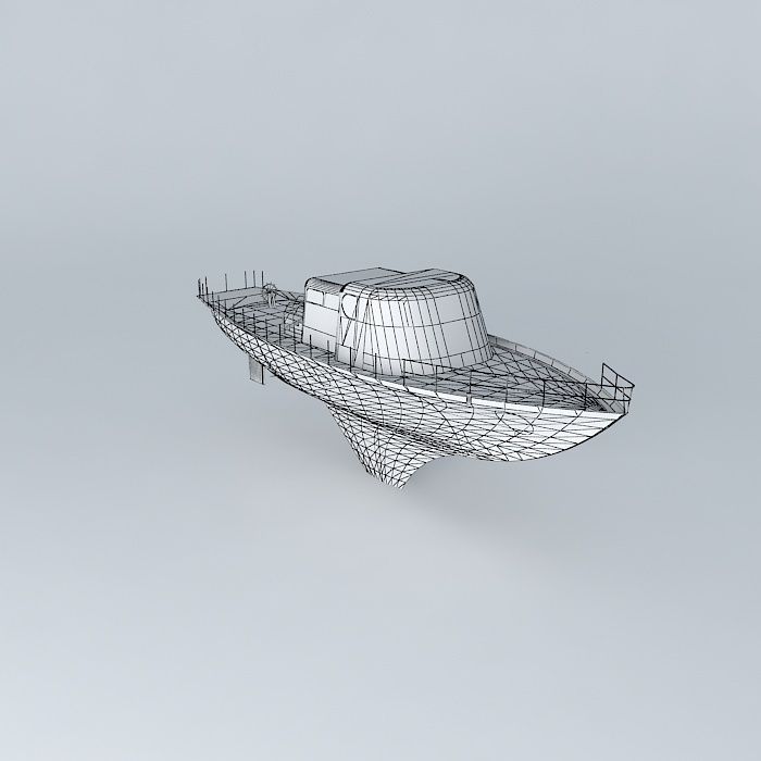 3D single hull Free 3D model_4