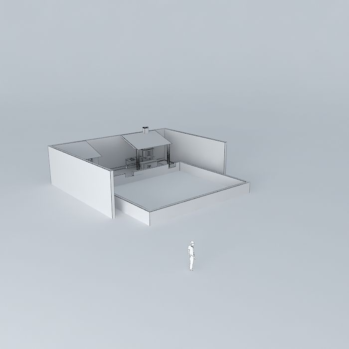 Outside kitchen Free 3D model_3