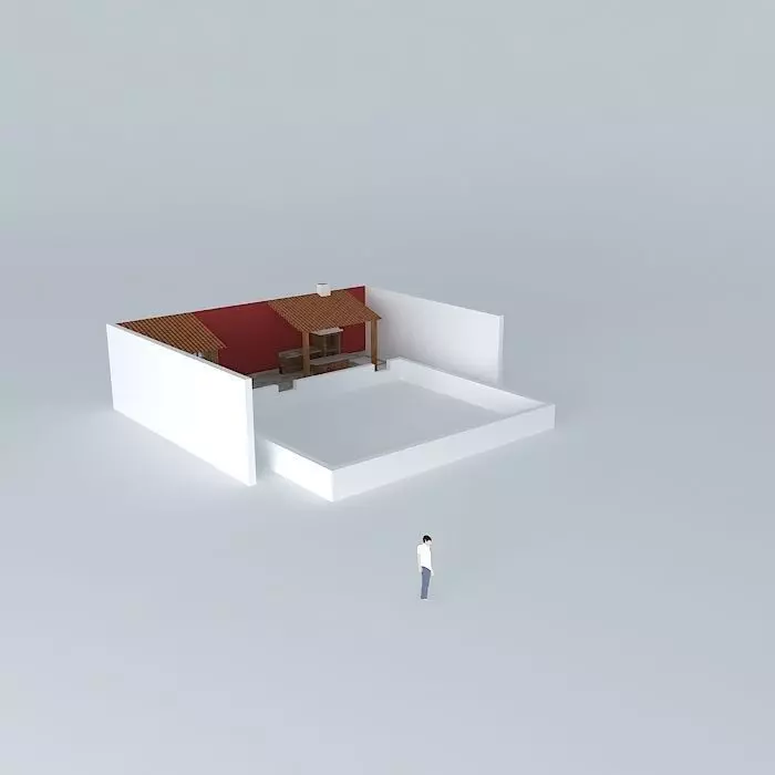 Outside kitchen Free 3D model_0