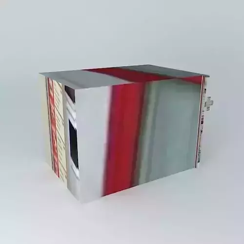 Pharmacy box with stripes