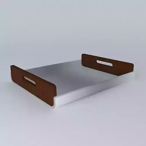 Tray wooden Free 3D model