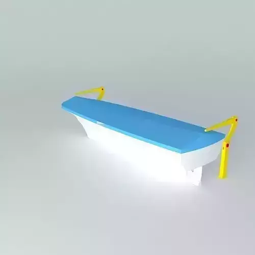 Lifeboat 1 bench Free 3D model