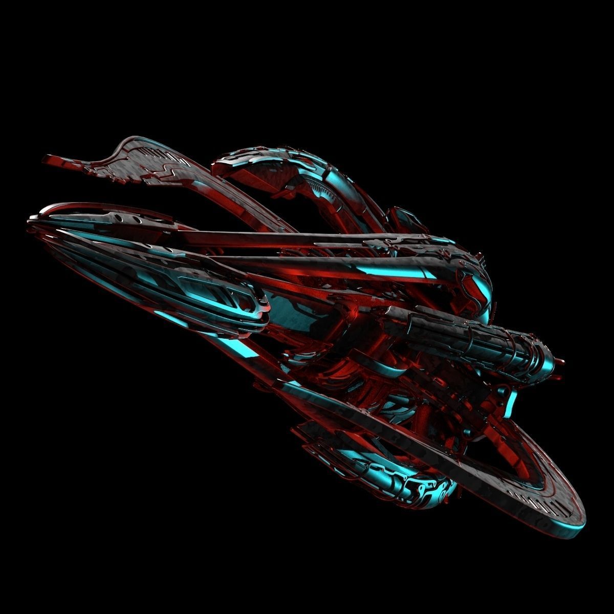 Alien Spaceship 3D model_9