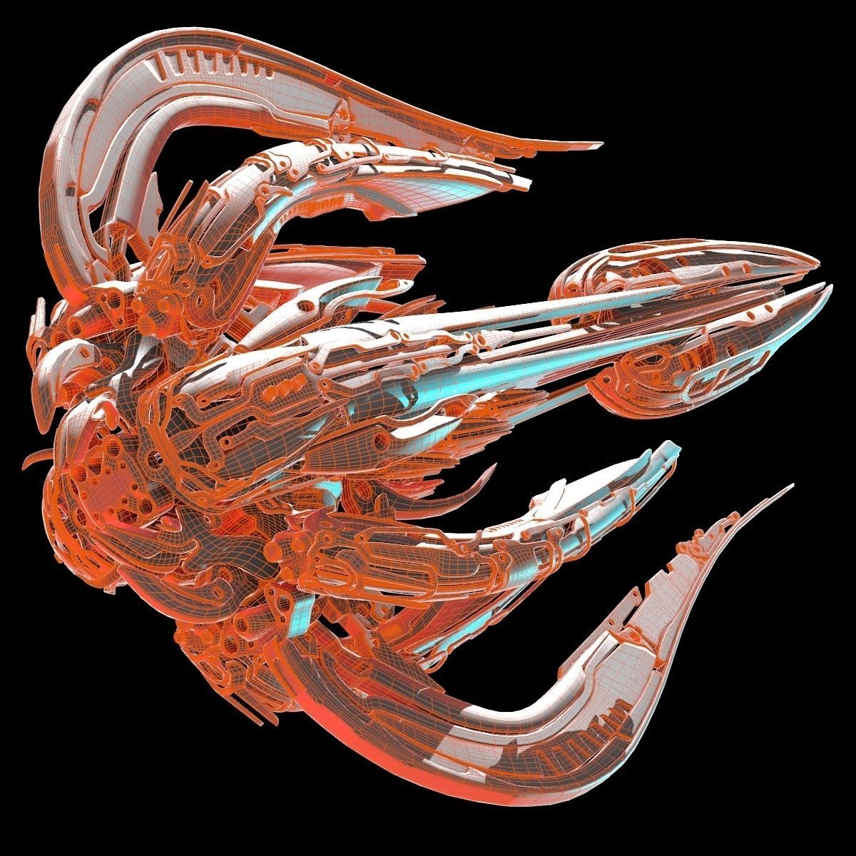 Alien Spaceship 3D model_31