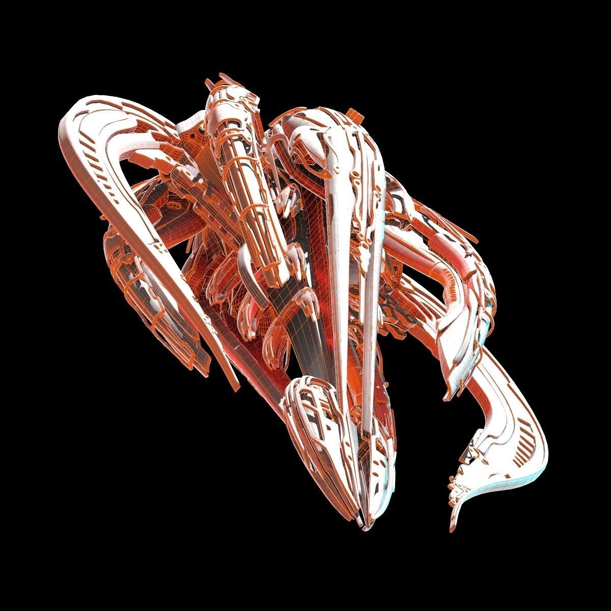Alien Spaceship 3D model_22