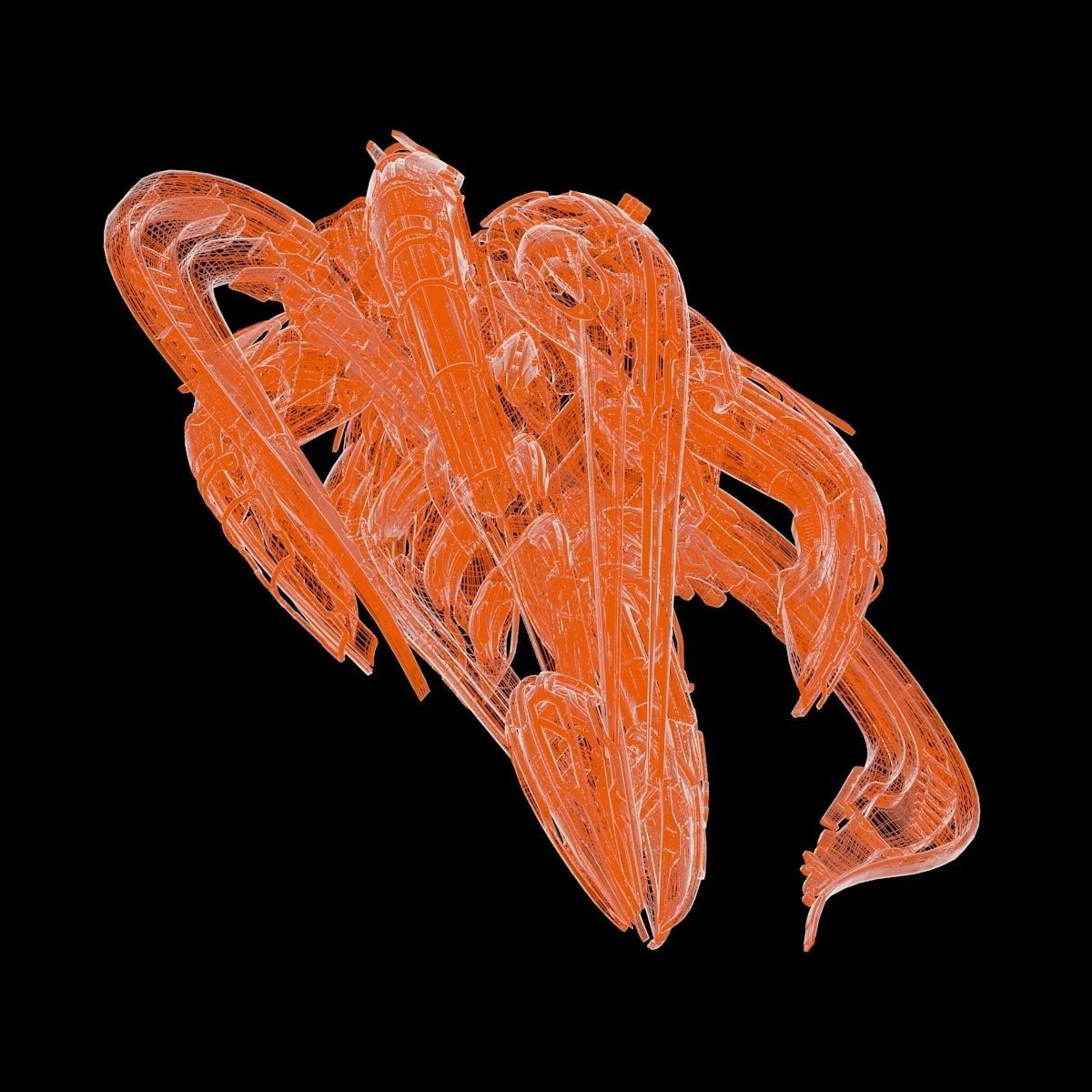 Alien Spaceship 3D model_15