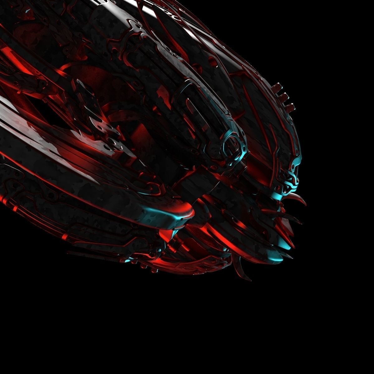 Alien Spaceship 3D model_13