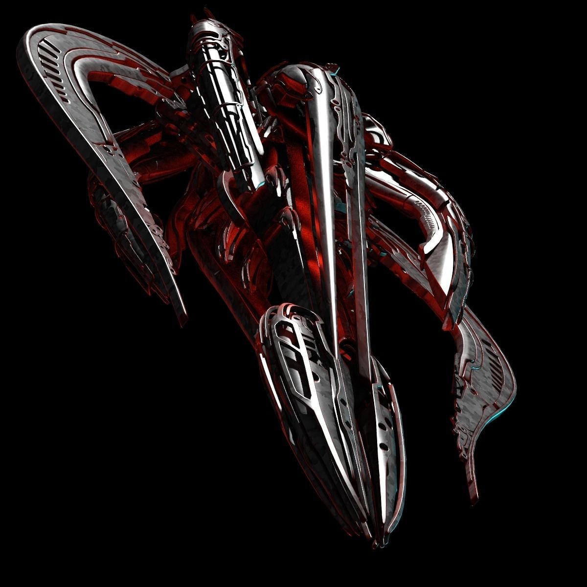 Alien Spaceship 3D model_4