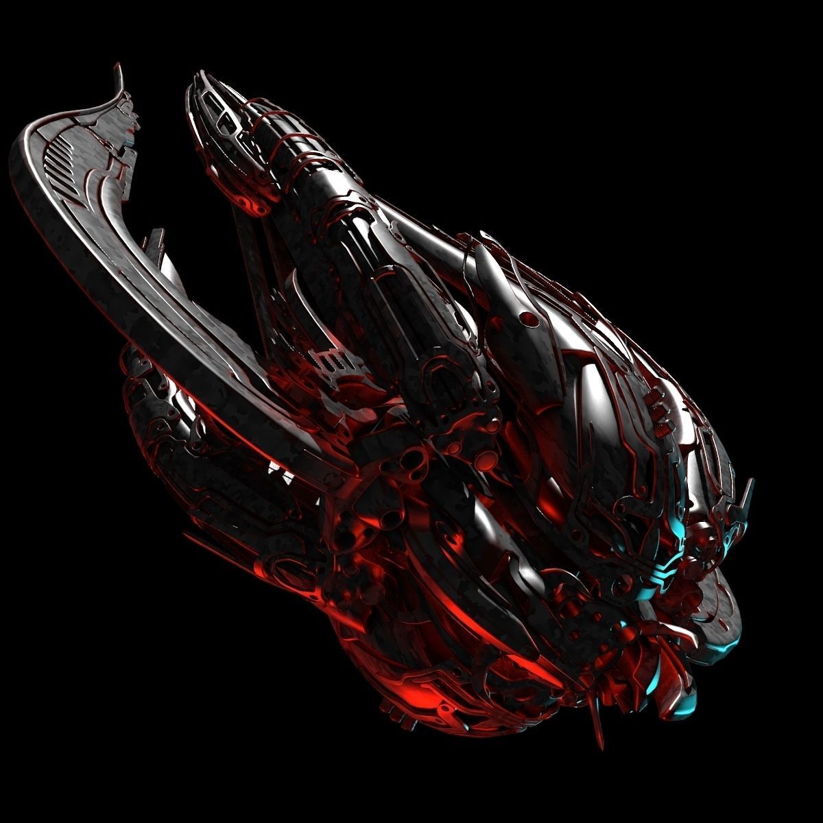 Alien Spaceship 3D model_12