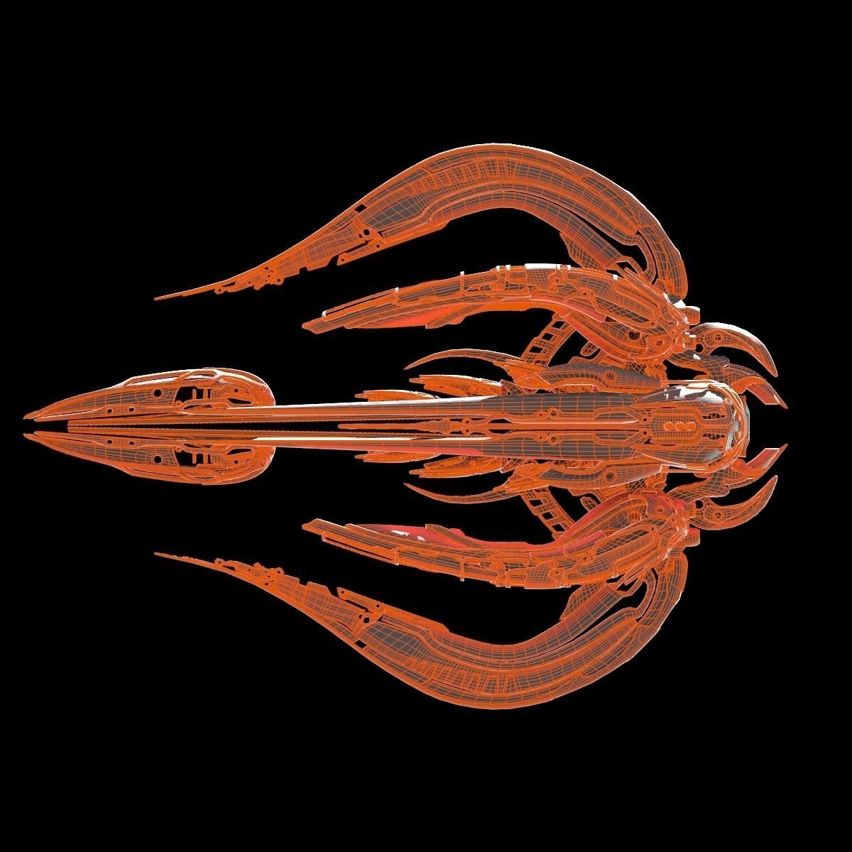 Alien Spaceship 3D model_19