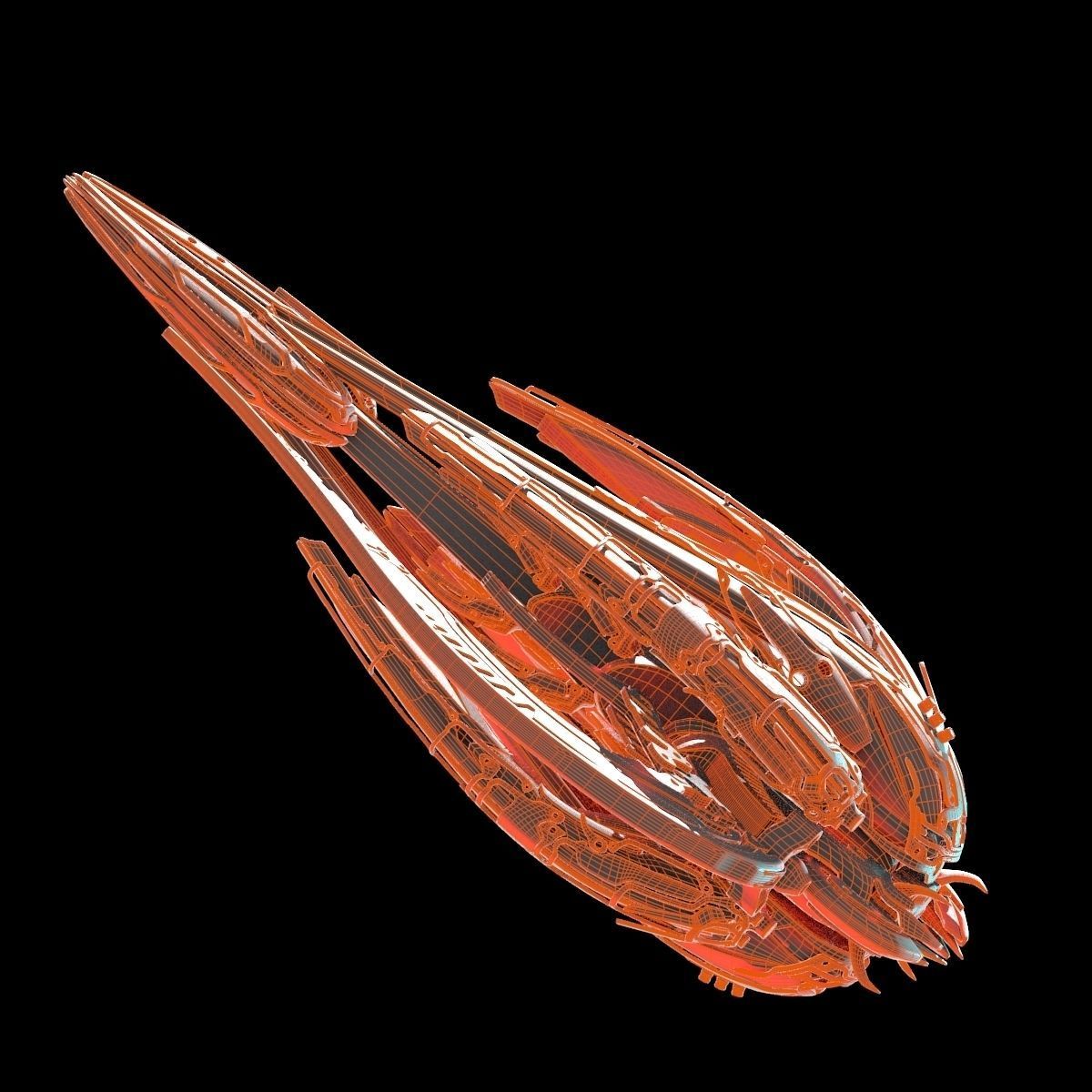 Alien Spaceship 3D model_17