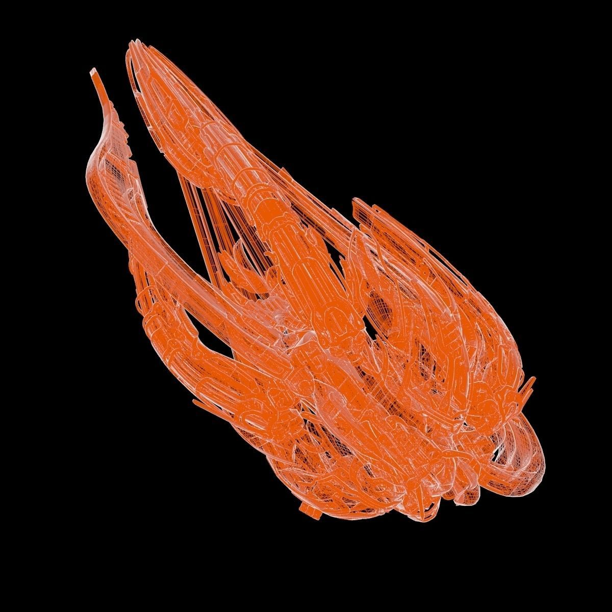 Alien Spaceship 3D model_21