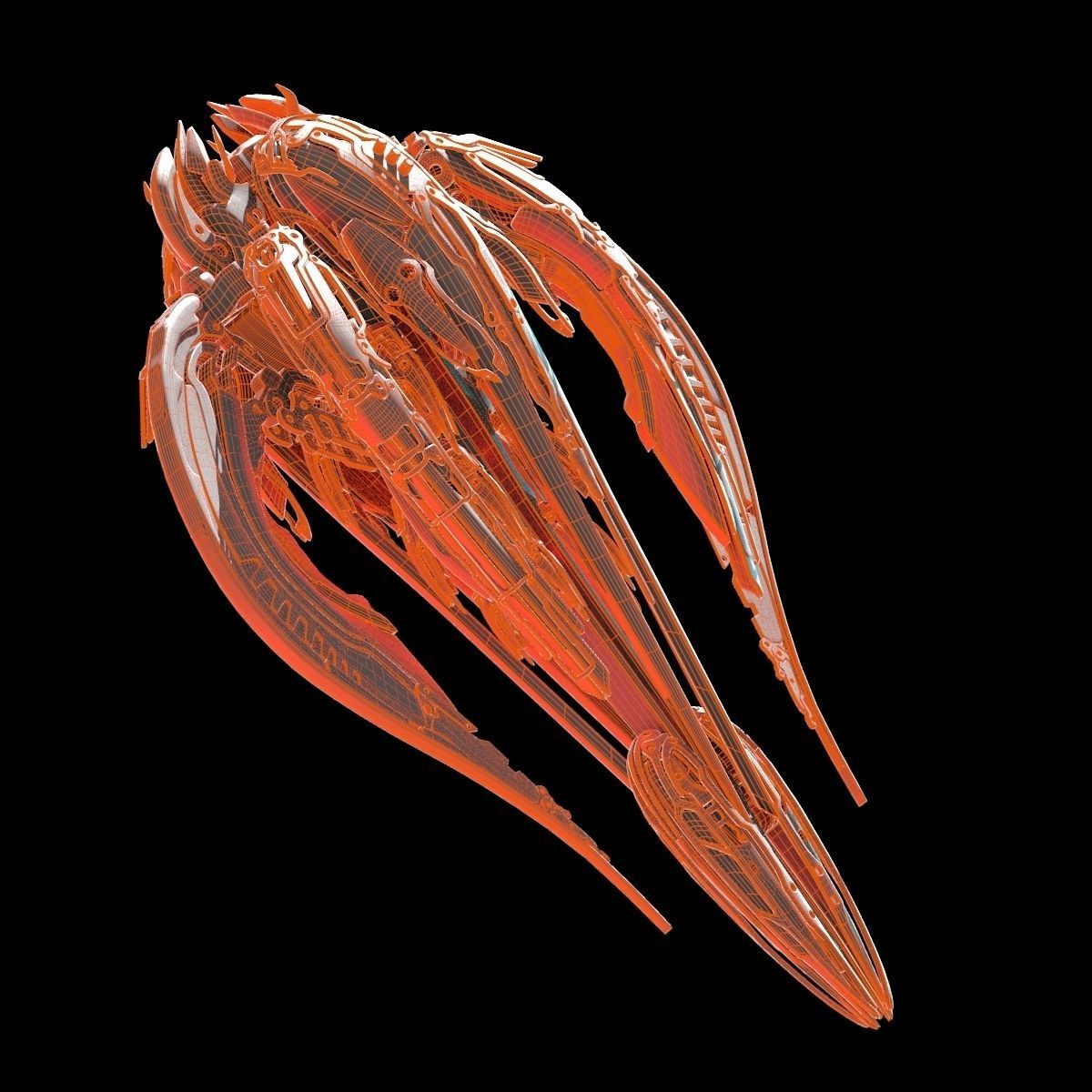Alien Spaceship 3D model_33