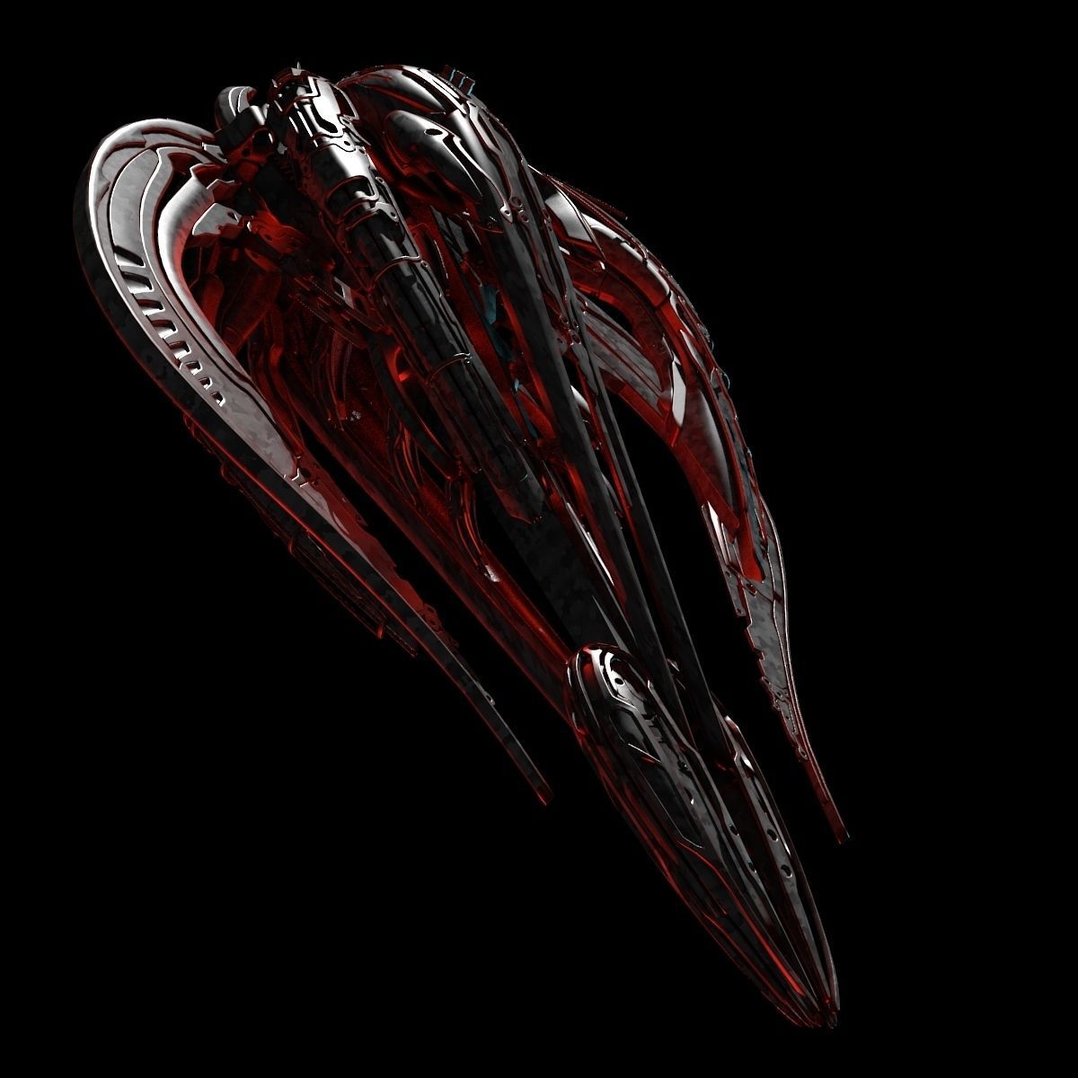 Alien Spaceship 3D model_1