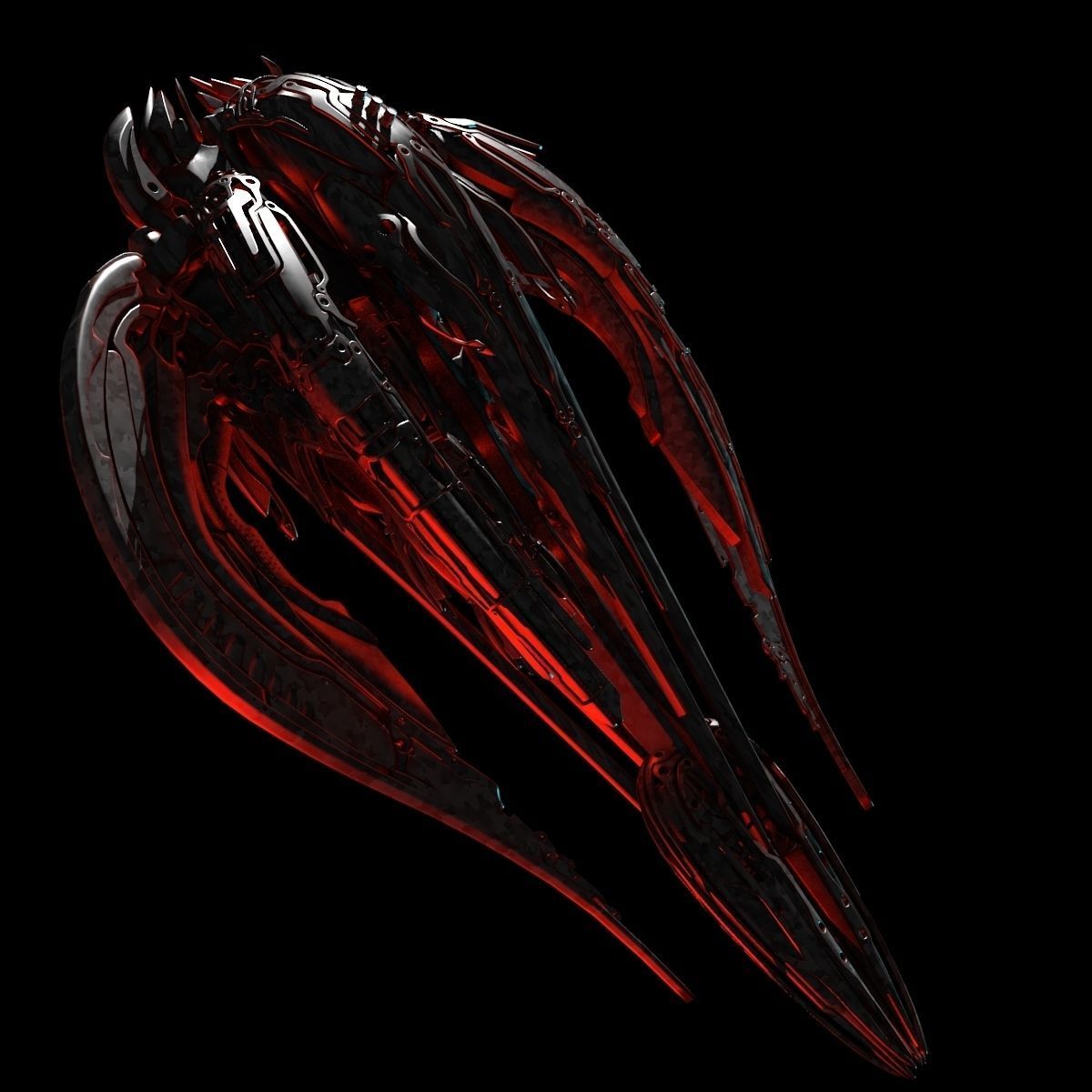 Alien Spaceship 3D model_2