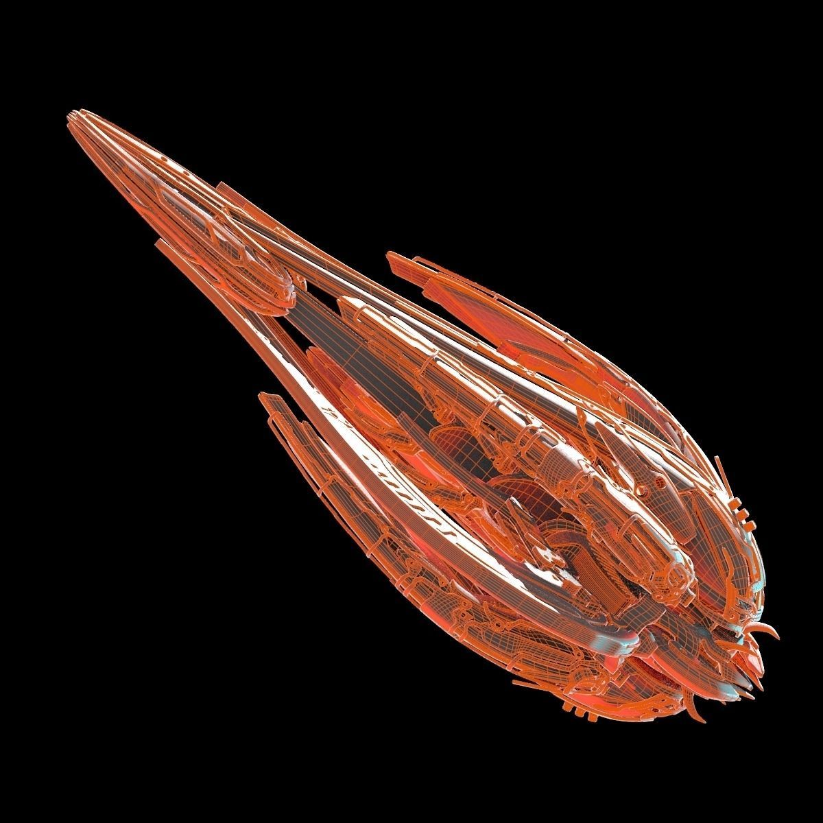Alien Spaceship 3D model_34