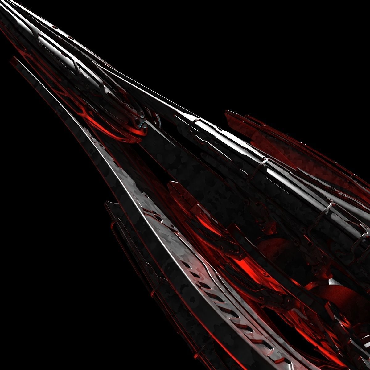 Alien Spaceship 3D model_11