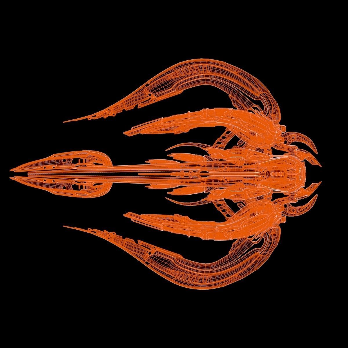 Alien Spaceship 3D model_25