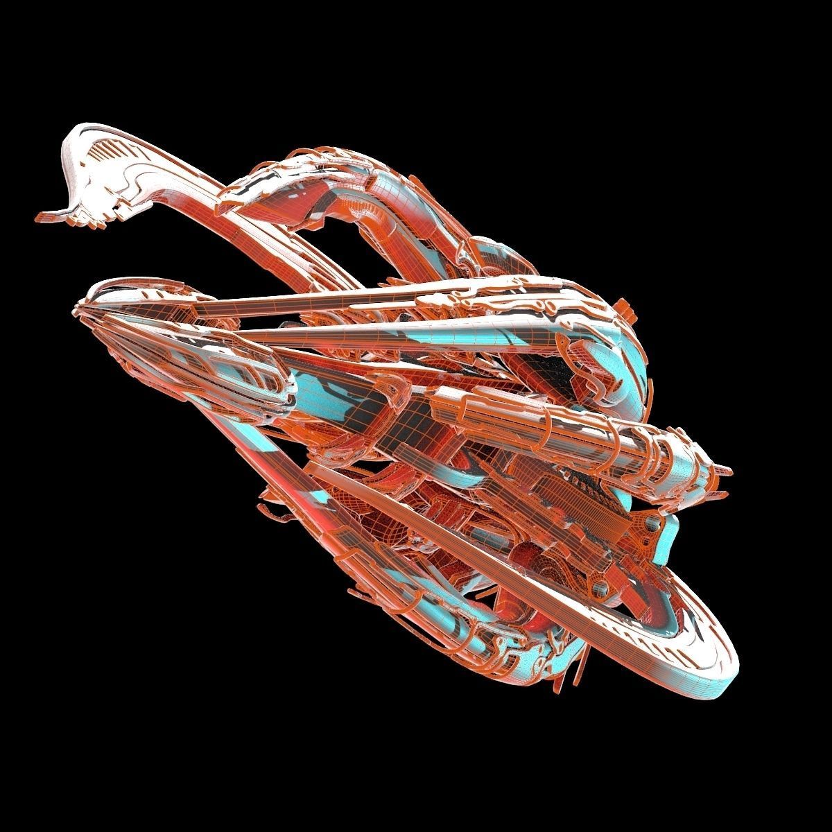 Alien Spaceship 3D model_27
