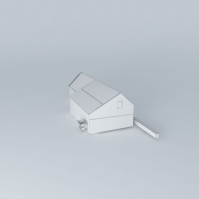 Oysters house Free 3D model_3