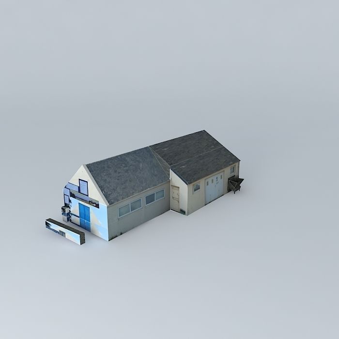 Oysters house Free 3D model_1
