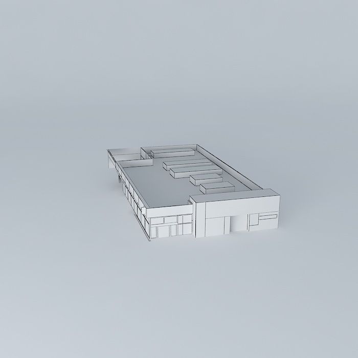 Car dealership Free 3D model_3