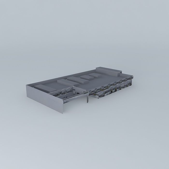 Car dealership Free 3D model_1