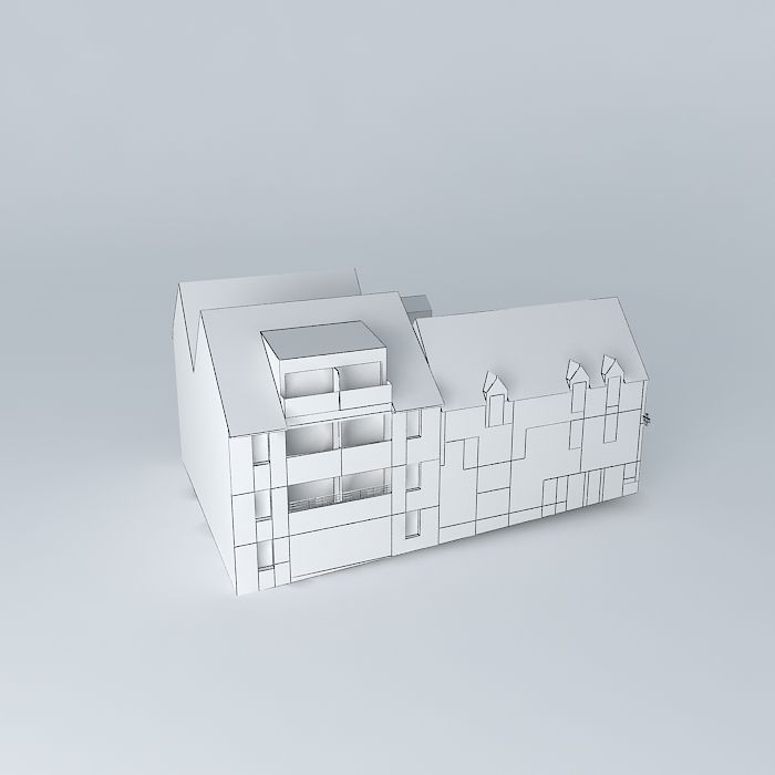 Residence and business Free 3D model_3