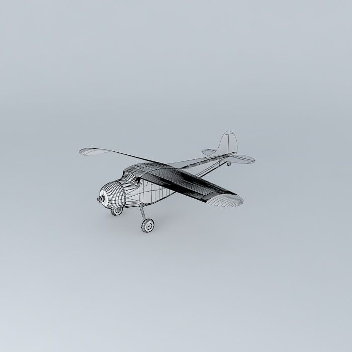 Cessna 195b Free 3D model_3