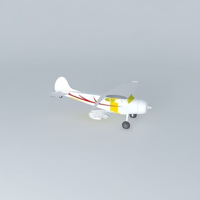 Cessna 195b Free 3D model_1