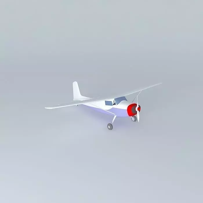 Cessna 180 Free 3D model