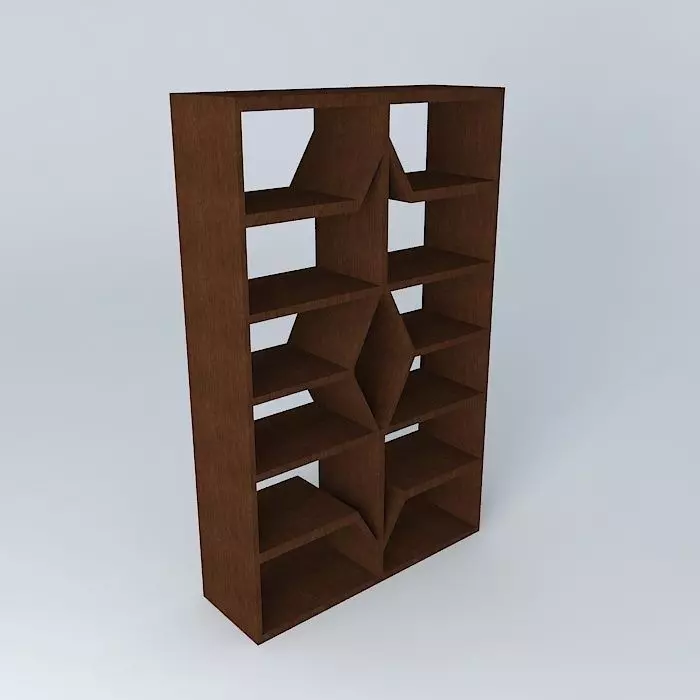 Shei bookshelf Free 3D model_0