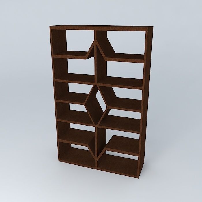Shei bookshelf Free 3D model_1