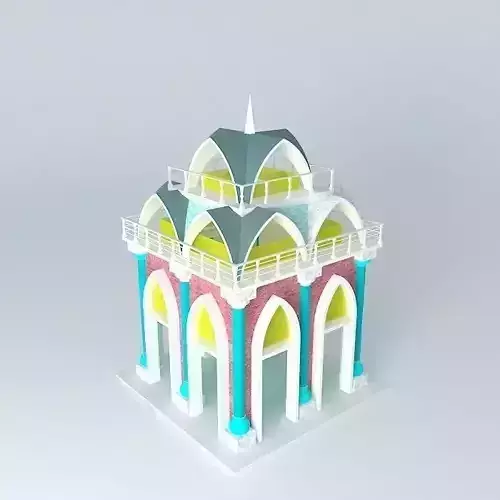 Palais columns Free 3D model