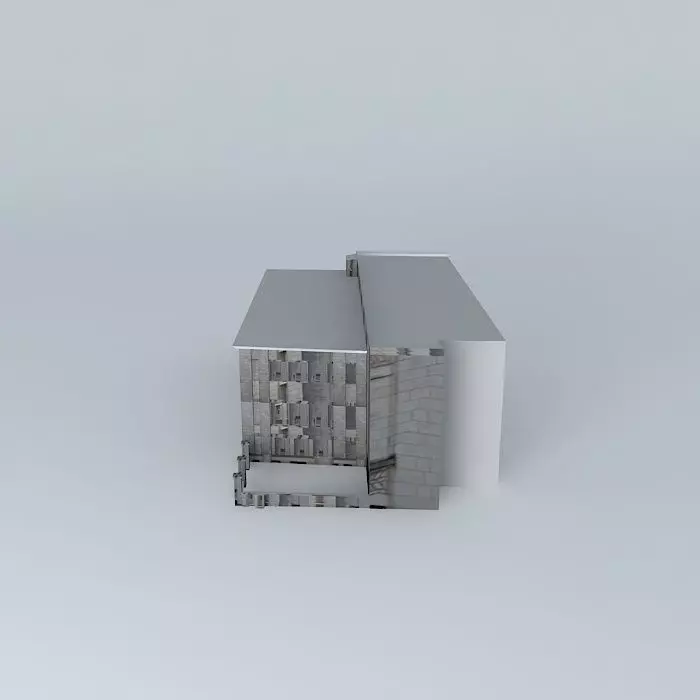 Administrative building Free 3D model_0