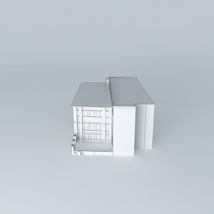 Administrative building Free 3D model_3