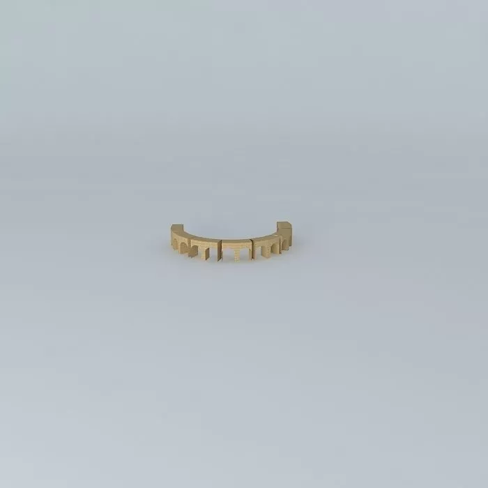 Friphuman gold ring Free 3D model